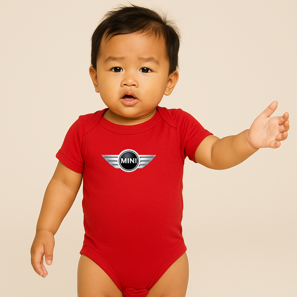 Mini Cooper Car Baby Romper Onesie